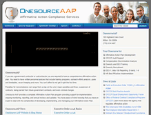 Tablet Screenshot of onesourceaap.com